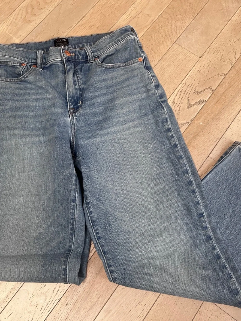 J.Crew Womens Women's  Full Length Slim Wide Leg High Rise  Jeans Size 28  light